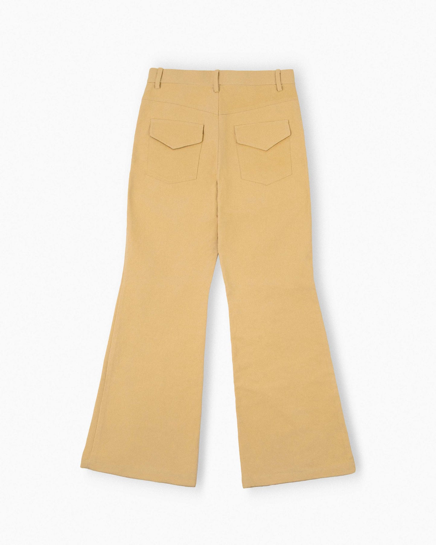 【REVURA レビュ―ラ】DROIT FLARED BELL BOTTOM CHINO PANTS - BEIGE