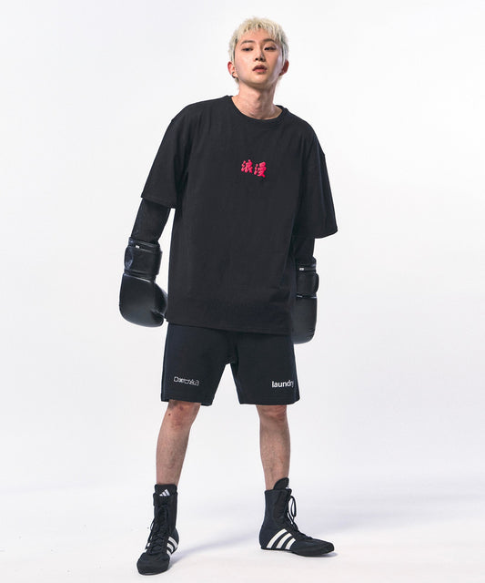 【C Wear シーウエア】浪漫 Romance T-SHIRT BLACK