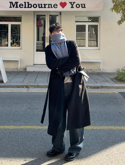 Belted Double Long Coat
