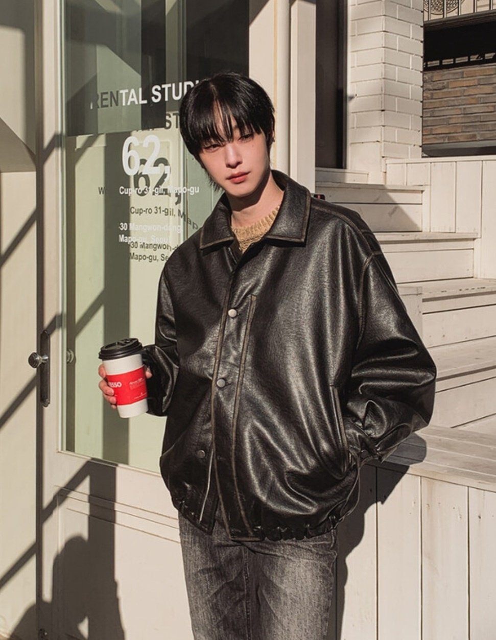 Dover Leather Padded Deck Jacket