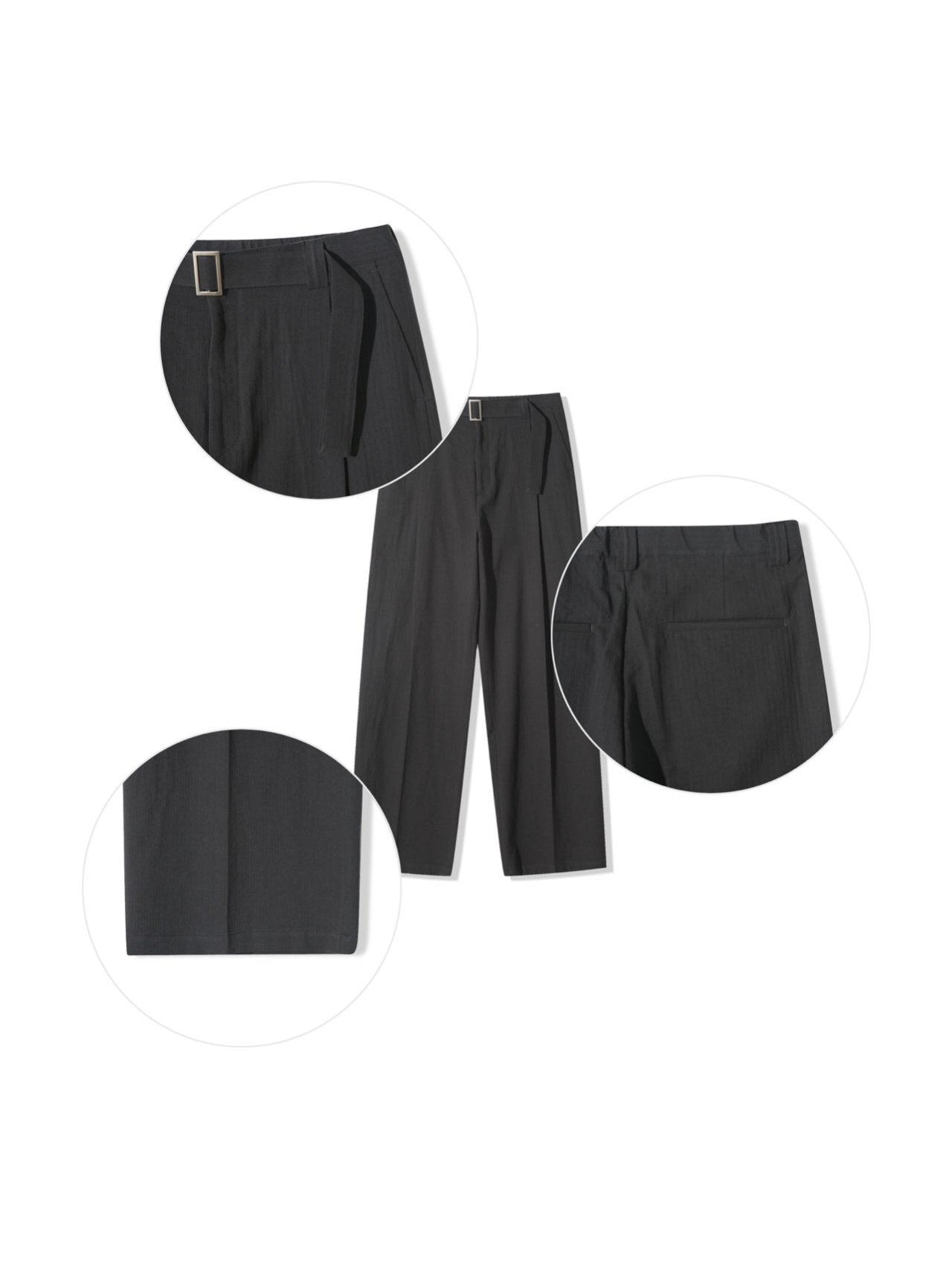 Flow Belted Wide Slacks