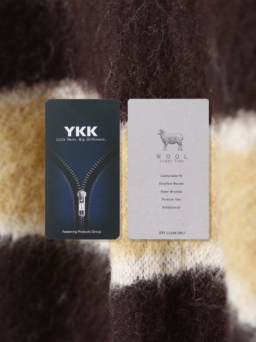 Wave Stripe Zip-Up Knit