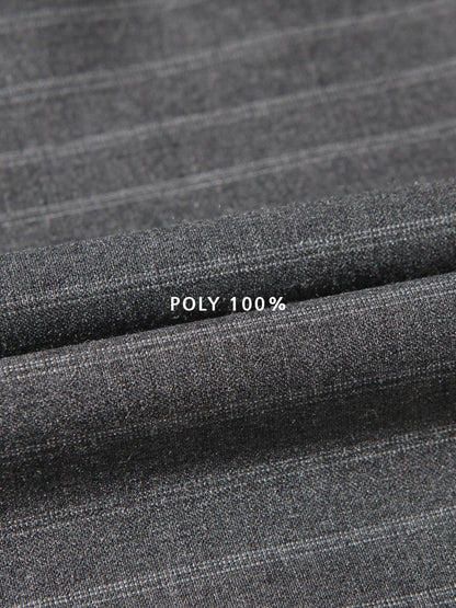 Pinstripe Two-Tuck Wide Slacks