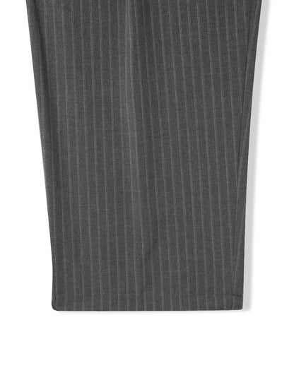 Pinstripe Two-Tuck Wide Slacks