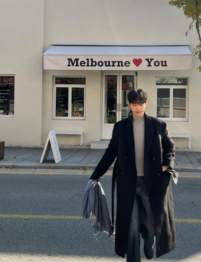 Belted Double Long Coat