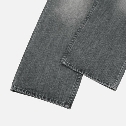 Deep Gray Brushed Denim