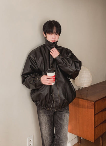 Dover Leather Padded Deck Jacket