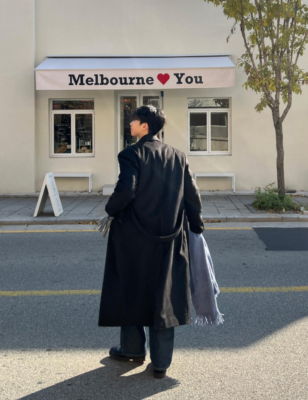 Belted Double Long Coat