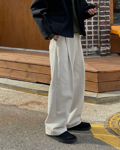 Twill Wide Pants