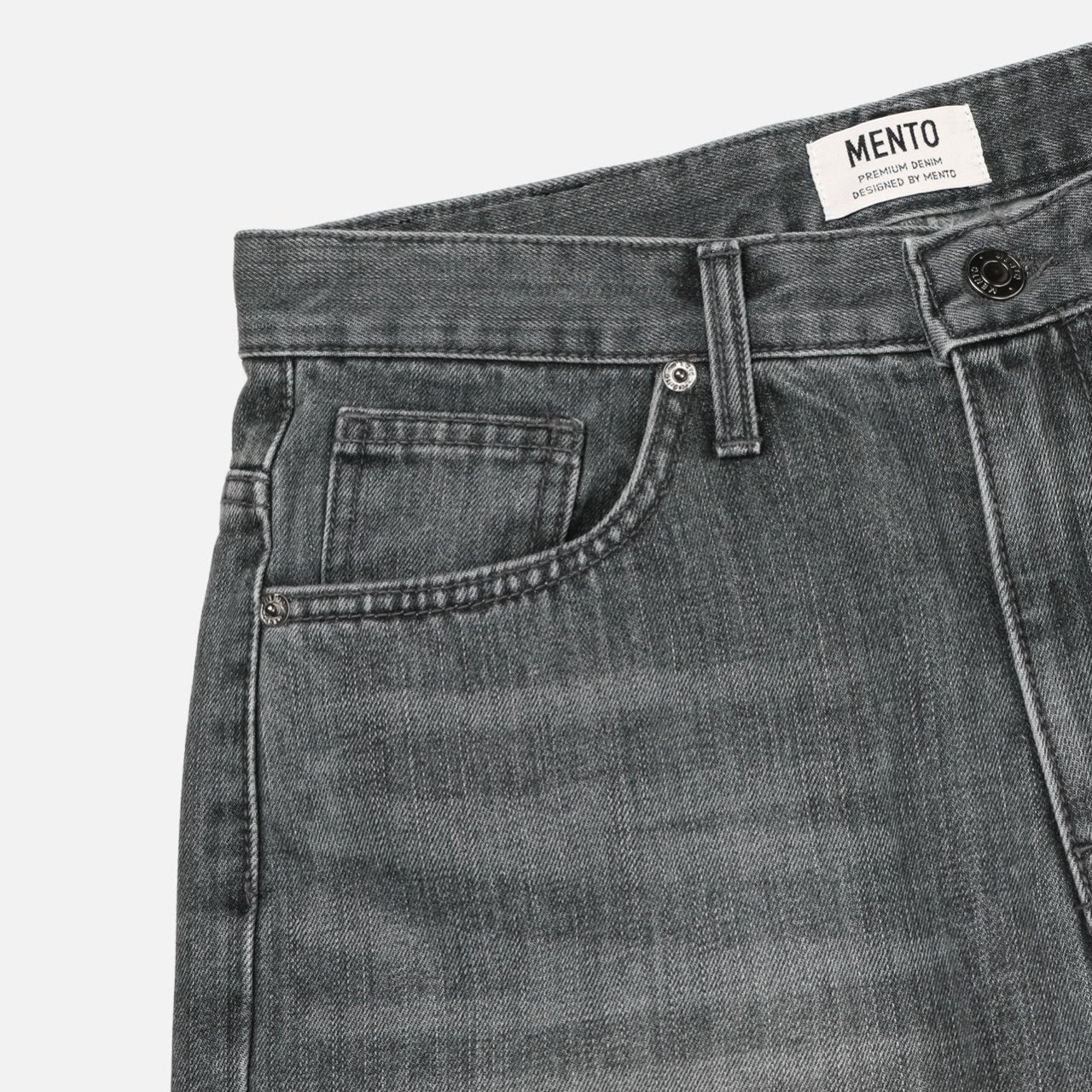 Deep Gray Brushed Denim