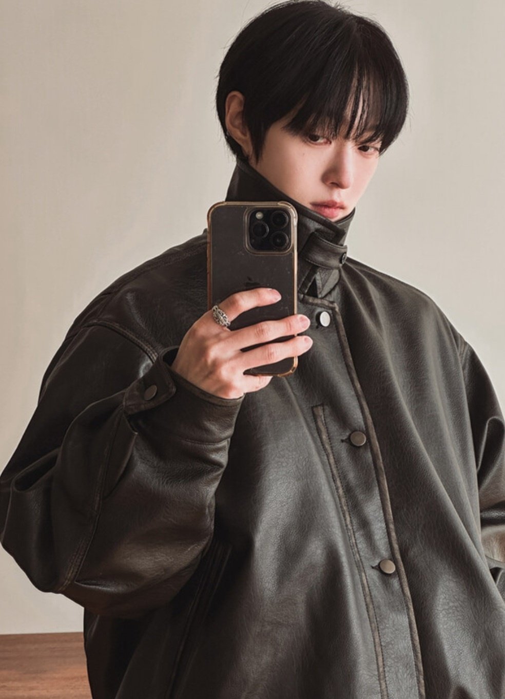 Dover Leather Padded Deck Jacket