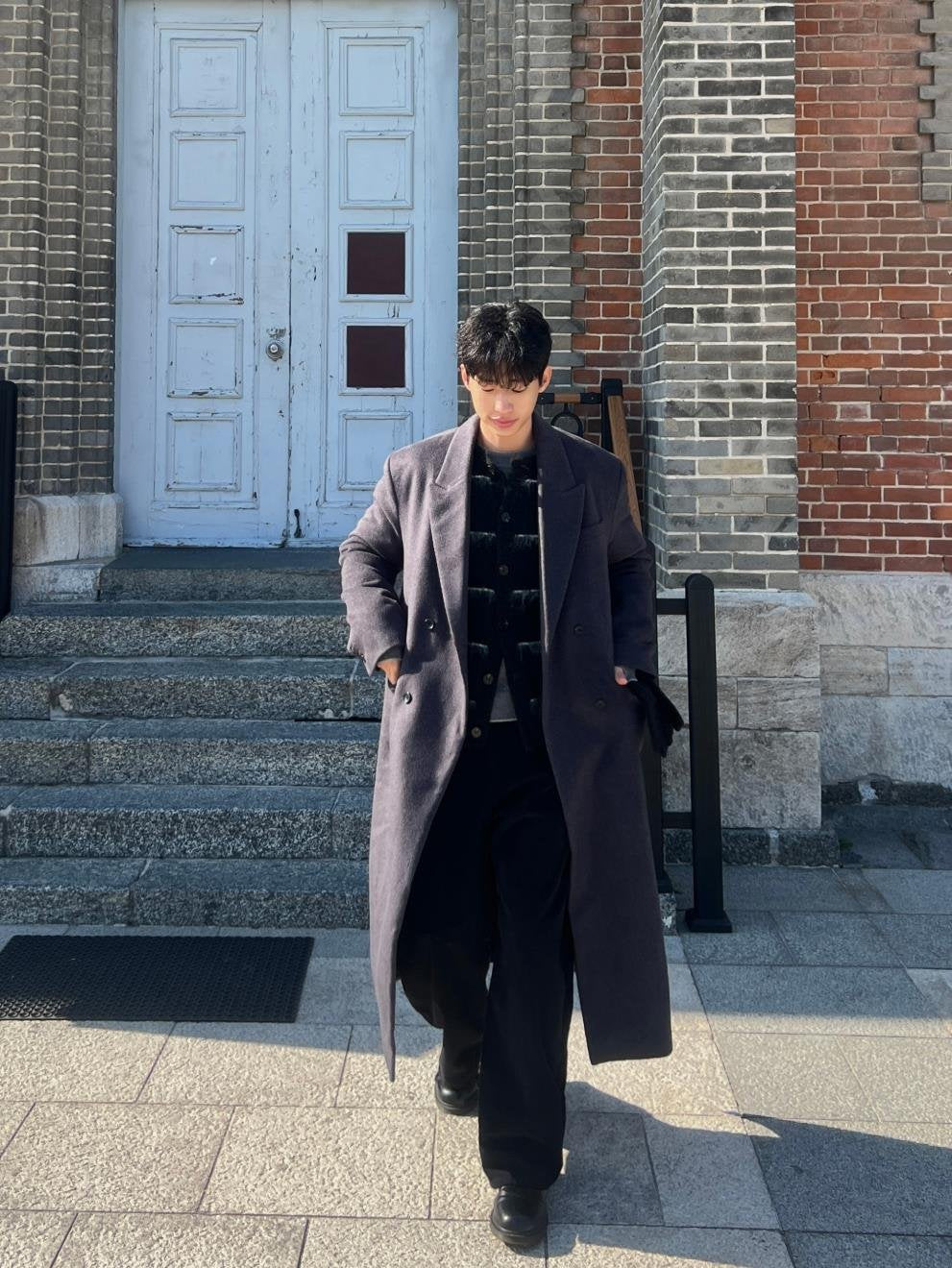 Belted Double Long Coat