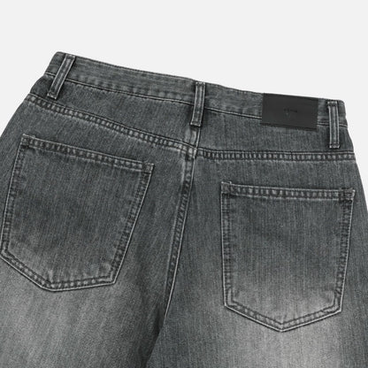 Deep Gray Brushed Denim