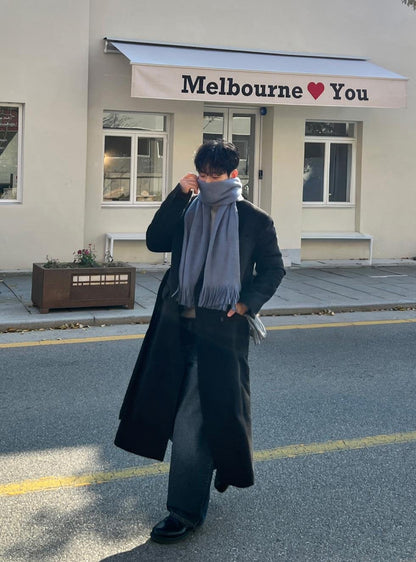 Belted Double Long Coat