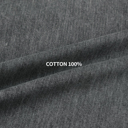 Deep Gray Brushed Denim