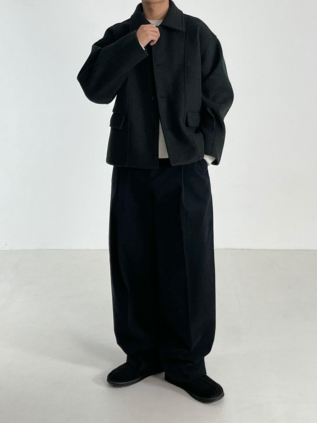 Twill Wide Pants