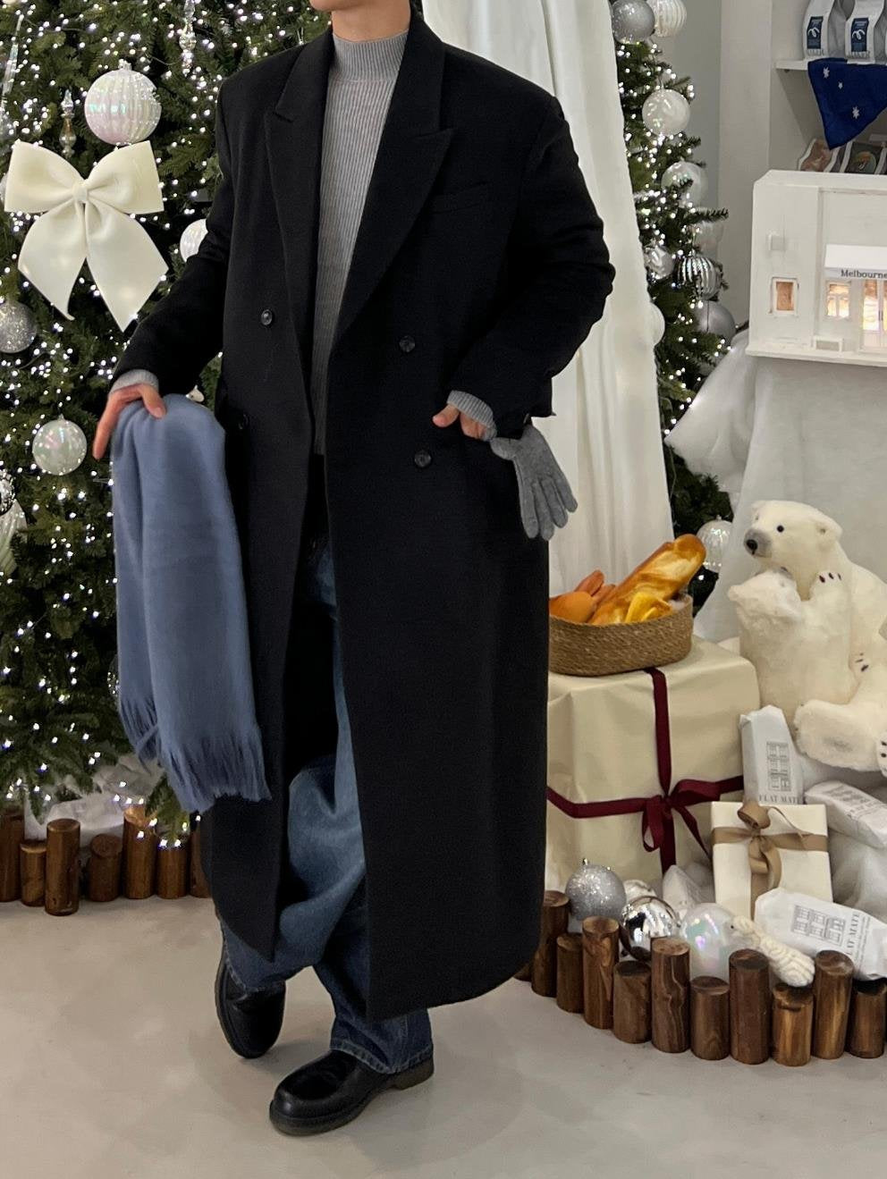 Belted Double Long Coat