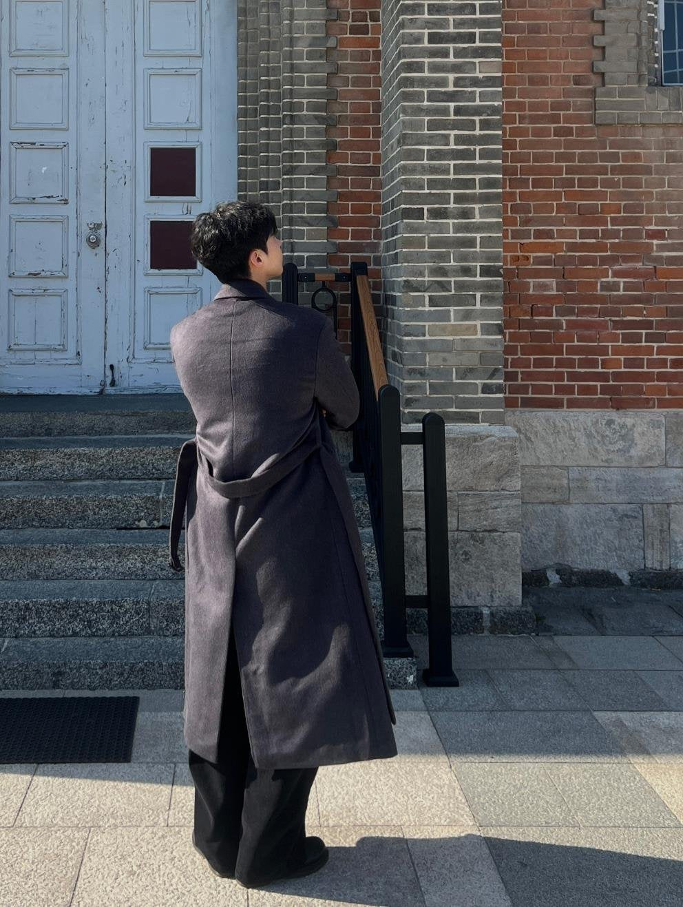 Belted Double Long Coat