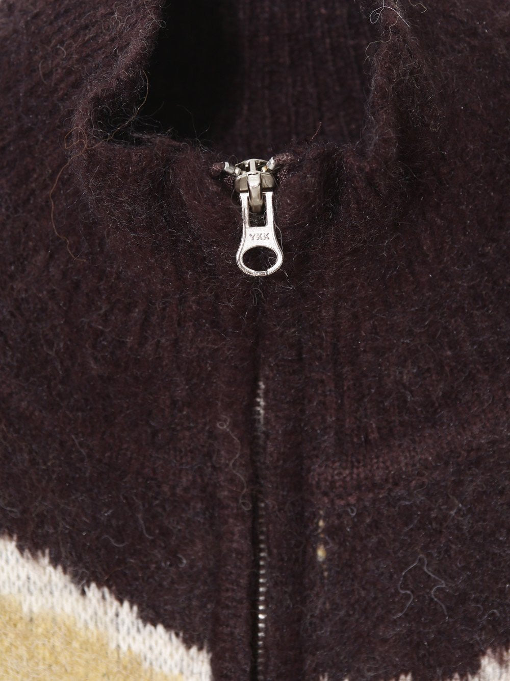 Wave Stripe Zip-Up Knit