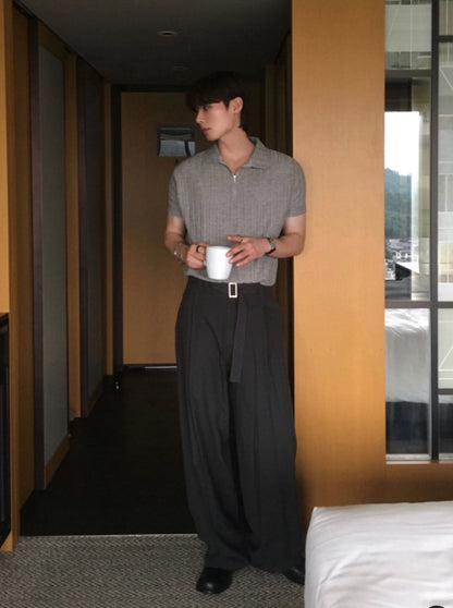 Flow Belted Wide Slacks